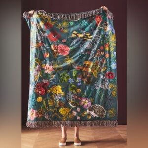 Anthropologie x Nathalie Lete Velvet Throw Blanket